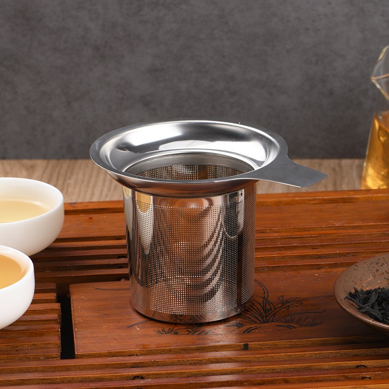 Silver 304 stainless steel mesh tea strainer with single handle SH88 Silver 304 stainless steel mesh tea strainer with single handle SH88