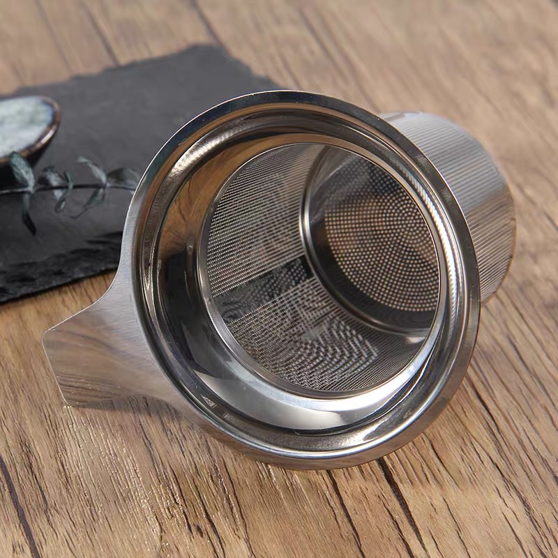 Silver 304 stainless steel mesh tea strainer with single handle SH88 Silver 304 stainless steel mesh tea strainer with single handle SH88