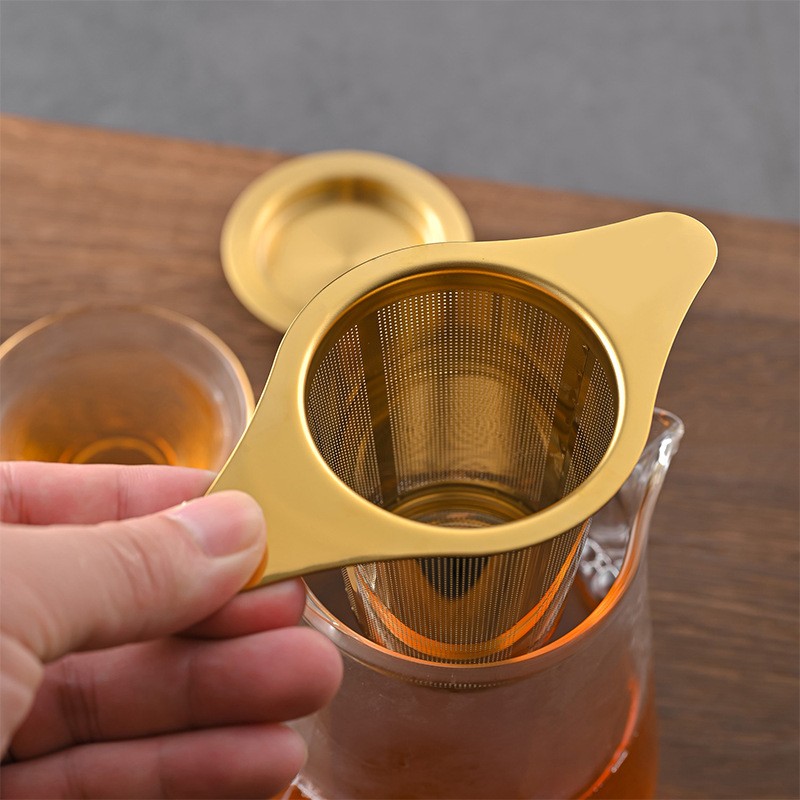 Wholesale Loose Leaf Tea Strainer with Lid for Mug SH0205G